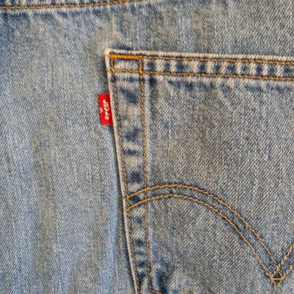 VINTAGE LEVIS 505 REGULAR FIT MENS JEANS CASUAL LIGHT BLUE DENIM PANTS SZ 44X30 - Picture 6 of 8